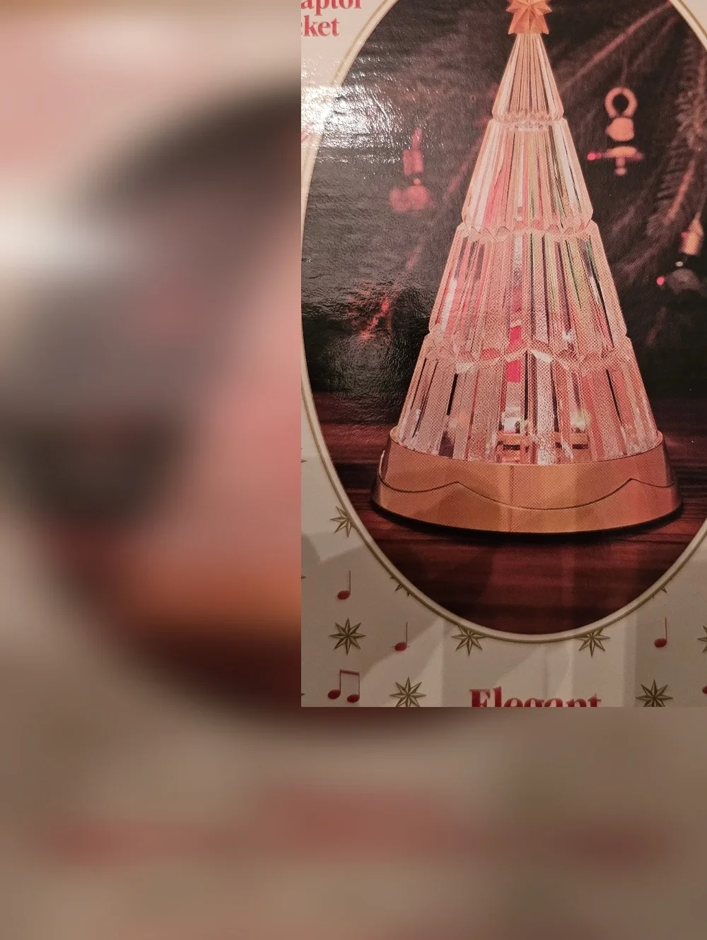 Vintage Elegant Crystal Holiday Tree 8.5